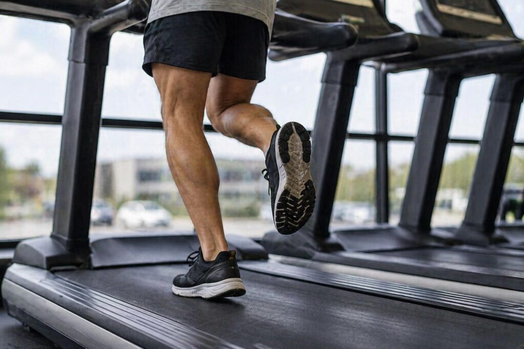 An image of someone running on the treadmill.